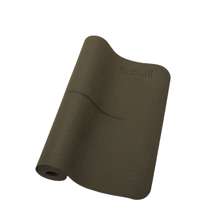 Yogamatta Position 4mm Skogsgrön/Svart