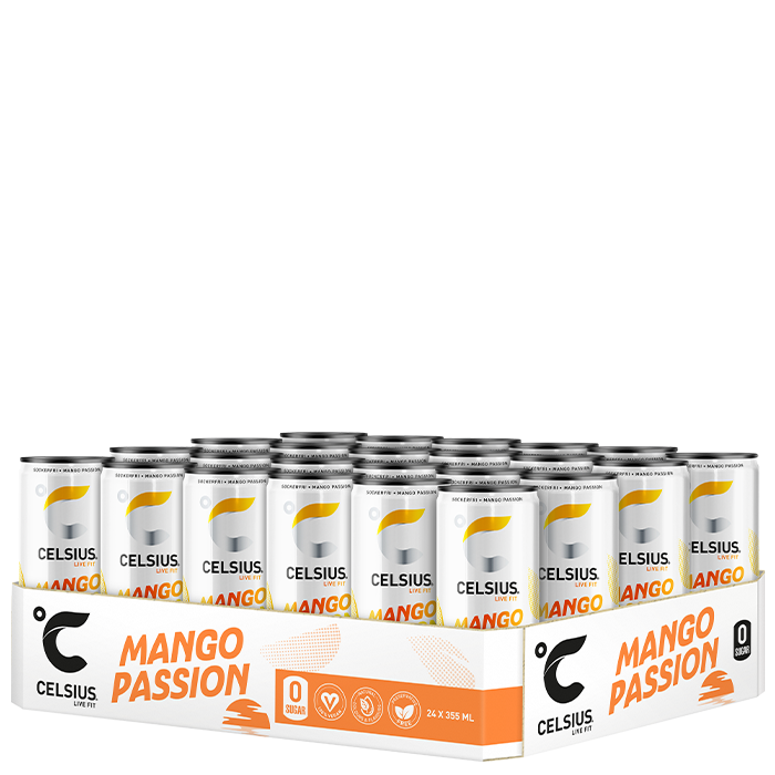 24 x Celsius Energidryck 355 ml Mango Passion