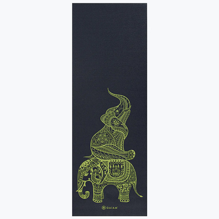 Yogamatta 6 mm Svart Gul