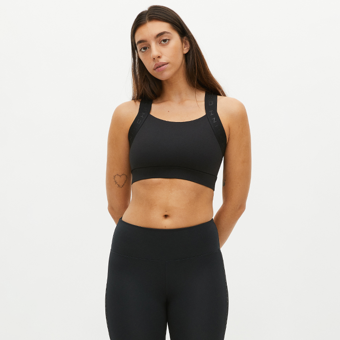Kay Sports Bra, Black/Black