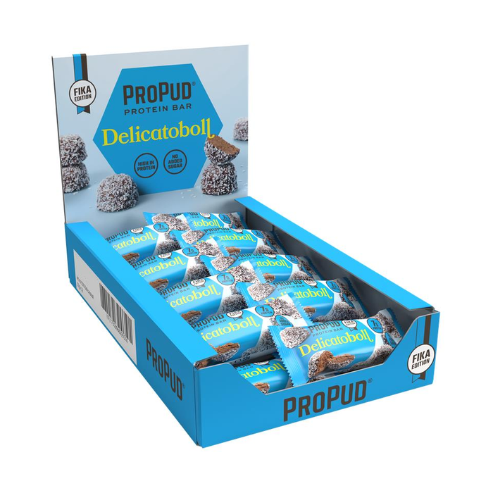 18 x ProPud Protein Bar 23 g Delicatoboll Mini