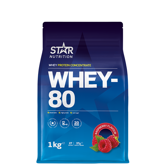 Whey-80 Vassleprotein 1 kg