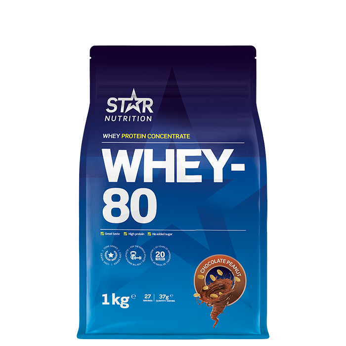 Whey-80 Vassleprotein 1 kg