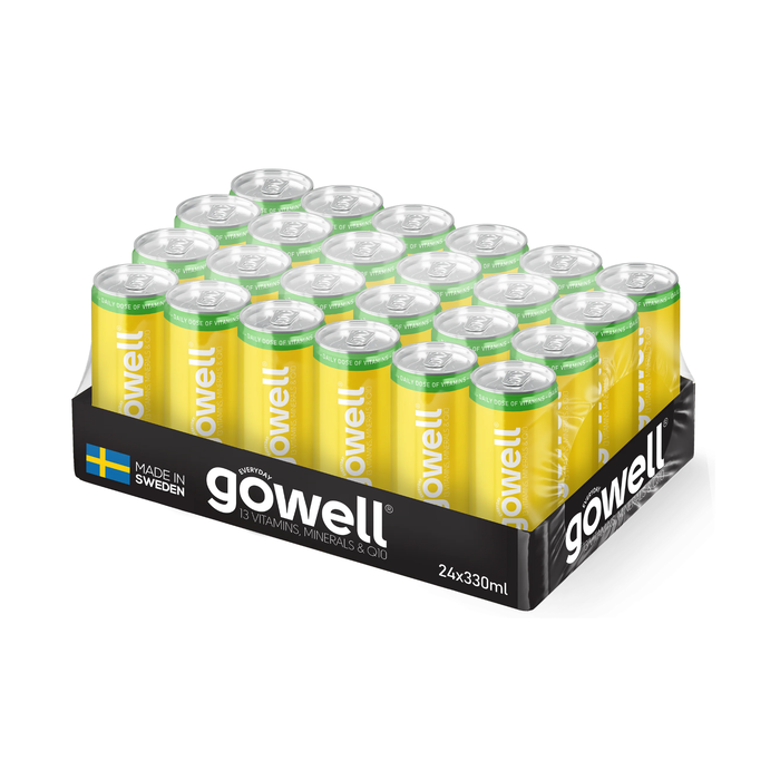 24 x GoWell Funktionsdryck 330 ml 2 kr pant ananas_kaktus