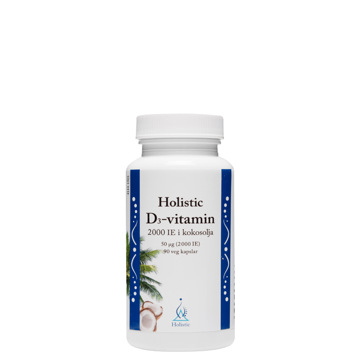 Bild av D3-vitamin, 2000 IE, 90 kapslar i kokosolja