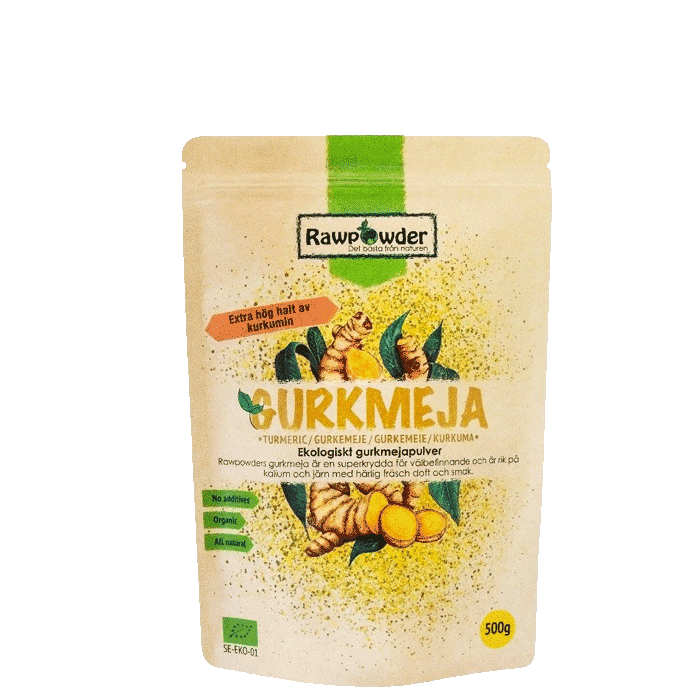 Ekologisk Gurkmeja Pulver 500 g