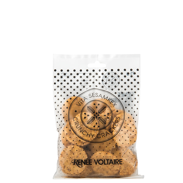 Bild av Crunchy Crackers, Vita Sesamkex, 75 g