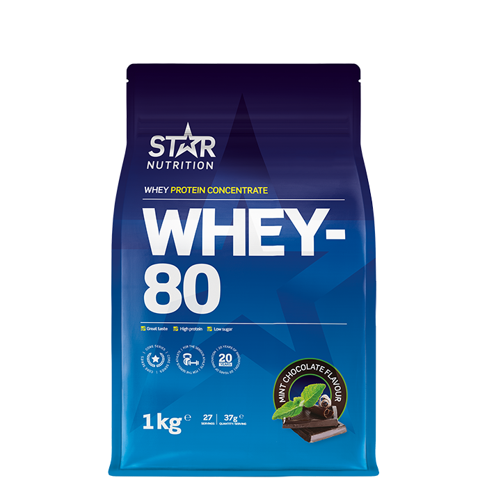 Whey-80 Vassleprotein 1 kg