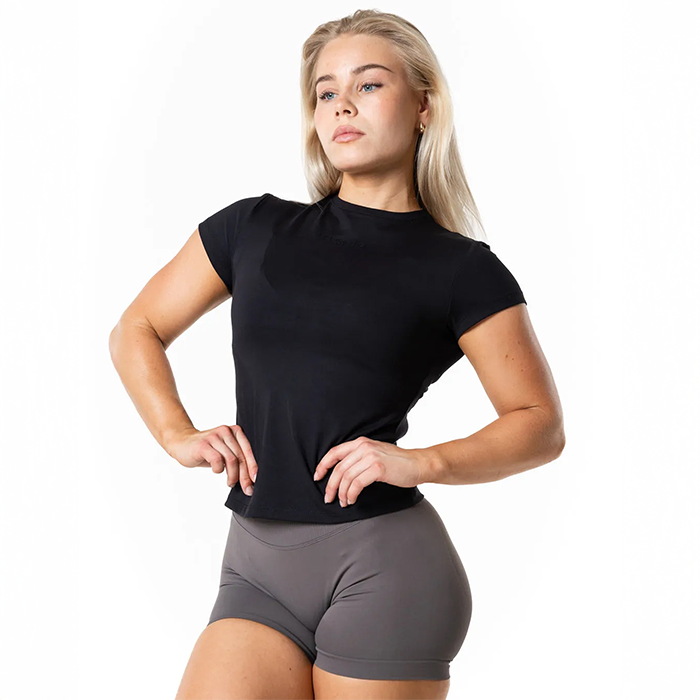 Aura Peach T‑shirt Svart