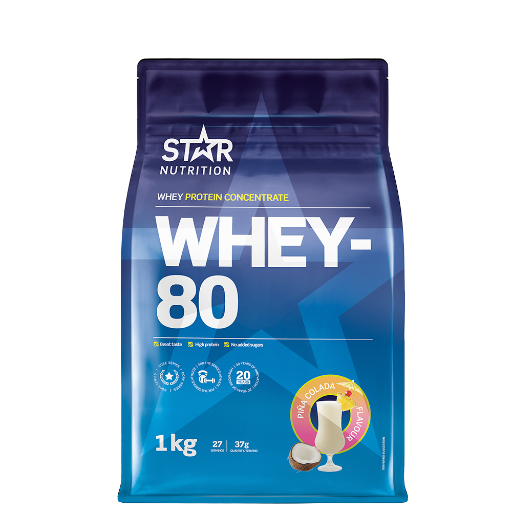 Whey-80 Vassleprotein 1 kg