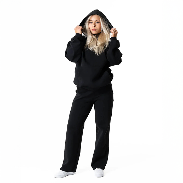 Clean Oversized Hoodie Svart