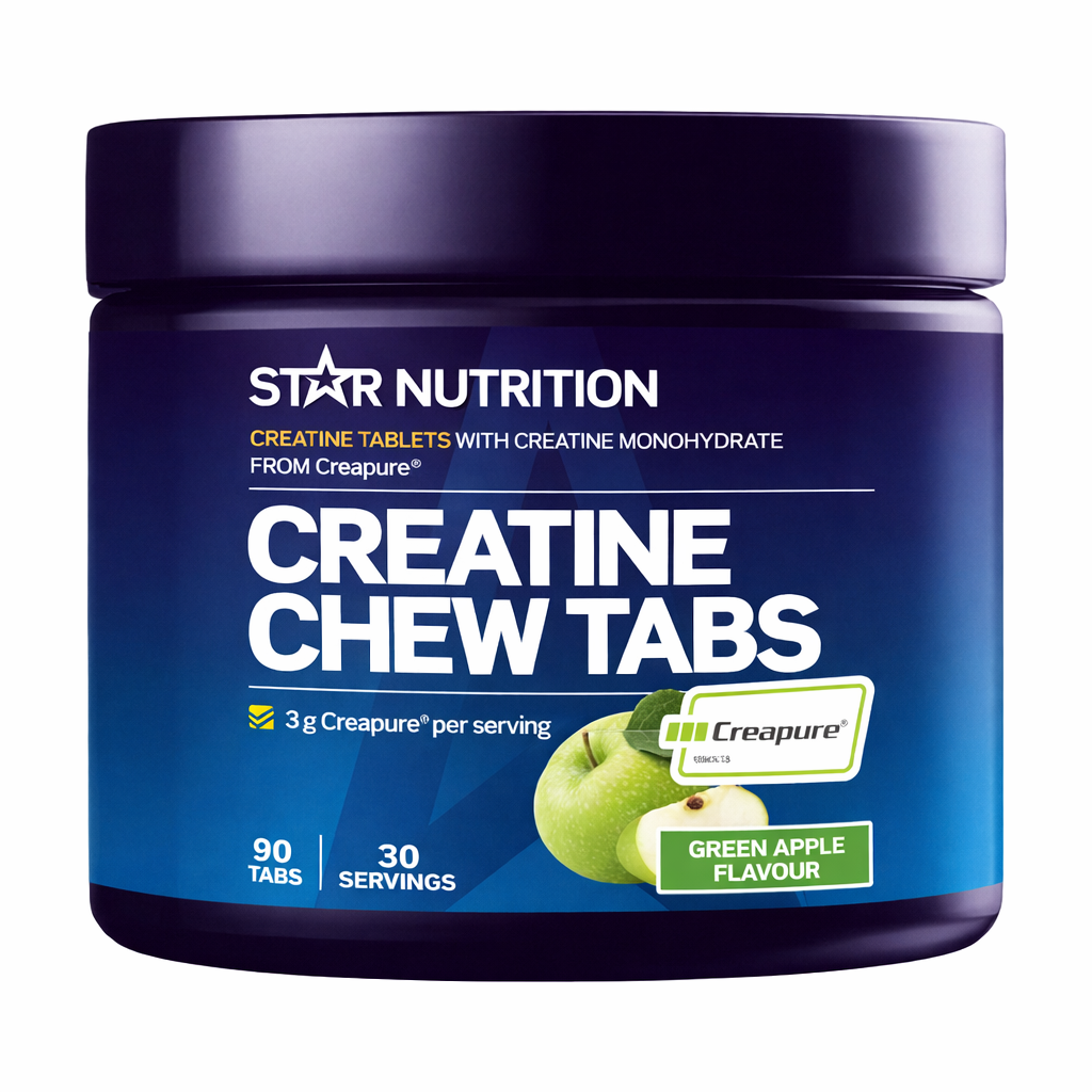 Creatine Chew Tabs Kreatin Gr&ouml;nt &Auml;pple 90 tuggtabletter Green Apple