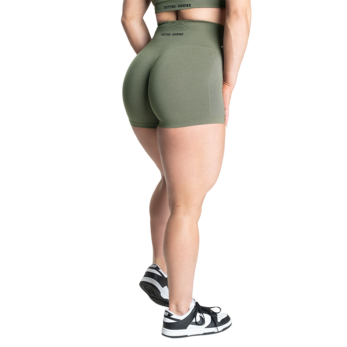 Scrunch Shorts, Washed Green