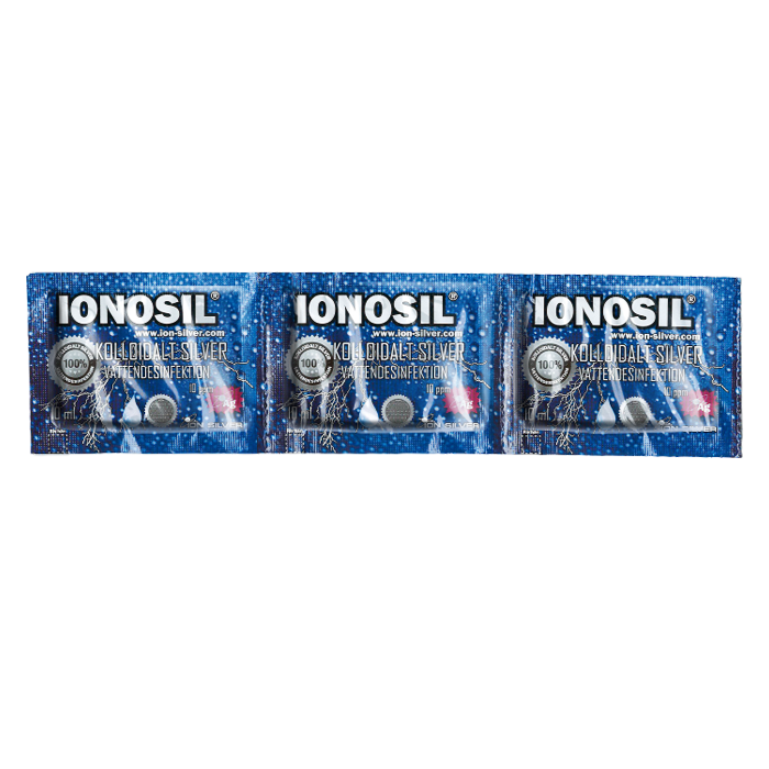 Kolloidalt silver 3 x 10 ml i påse i remsa