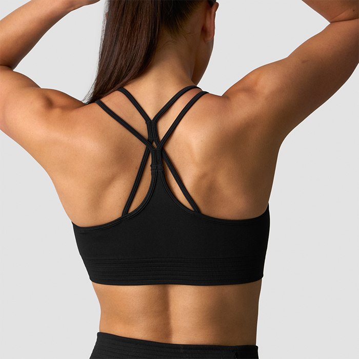 Define Seamless V-formad Sport-Bh Svart