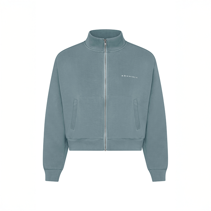 Scuba Hoodie med Dragkedja Bl&aring;