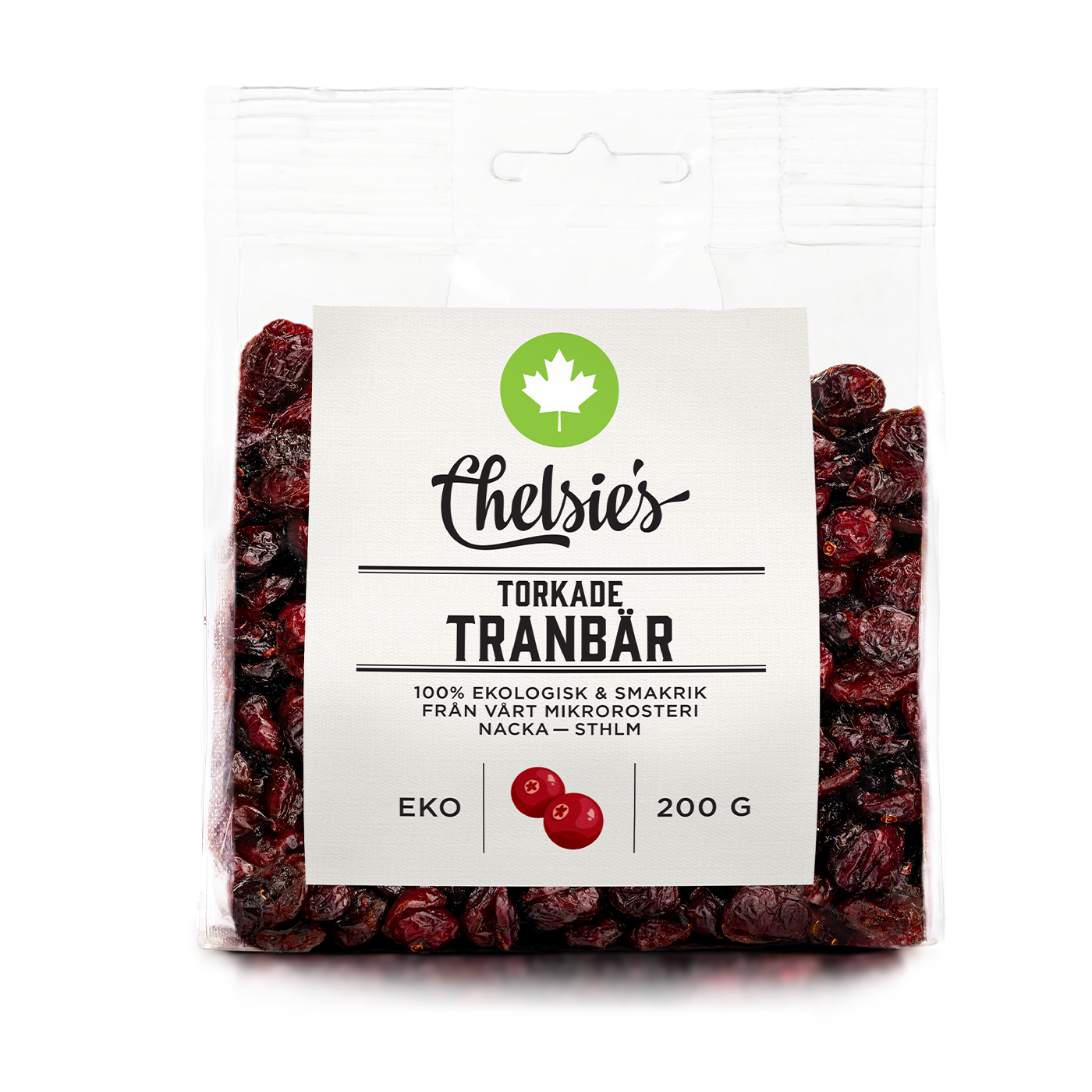 Torkade Tranbär 200 g