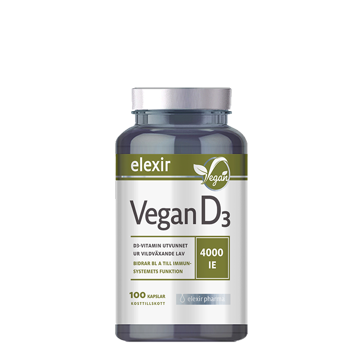 D3-vitamin Vegan, 100 kapslar