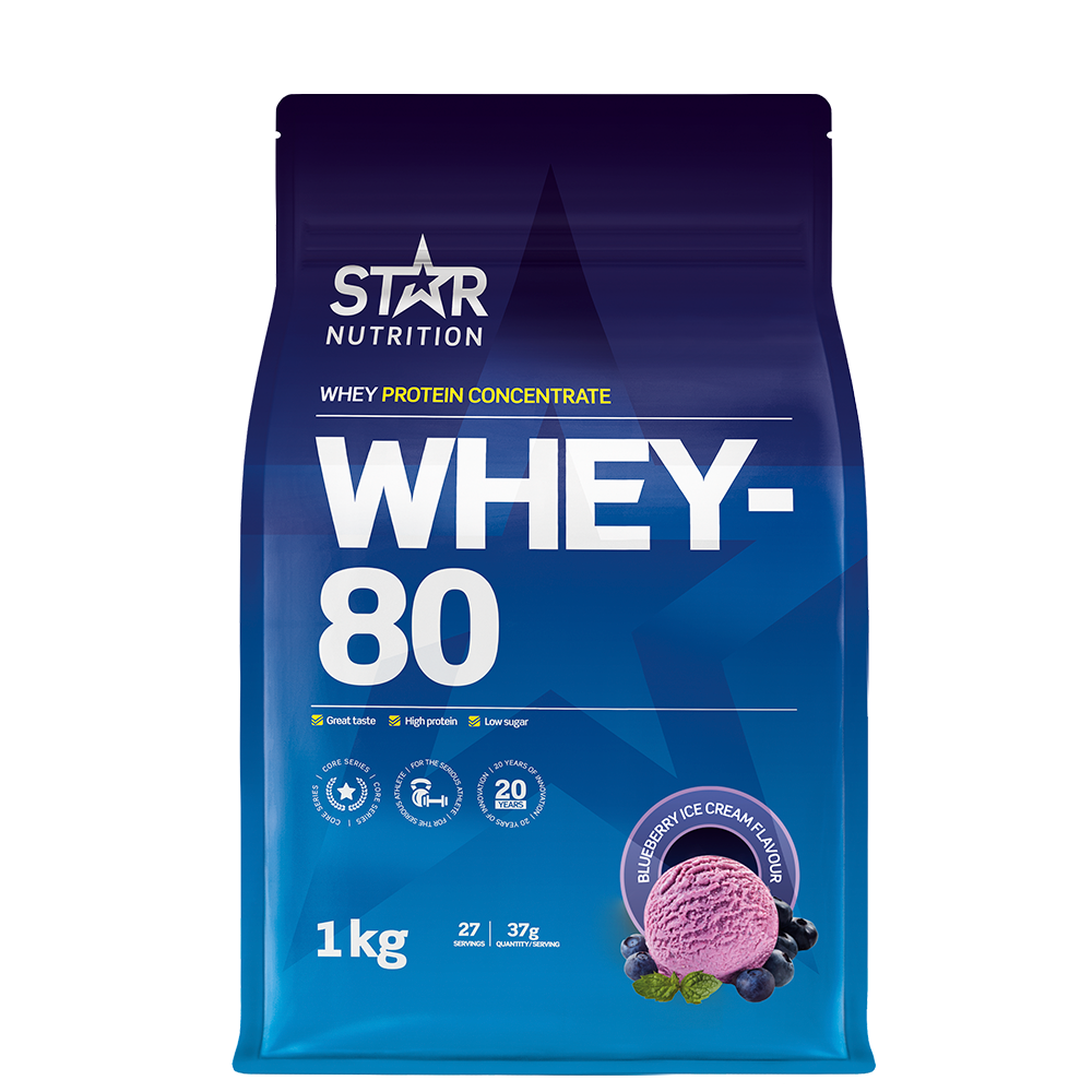 Whey-80 Vassleprotein 1 kg