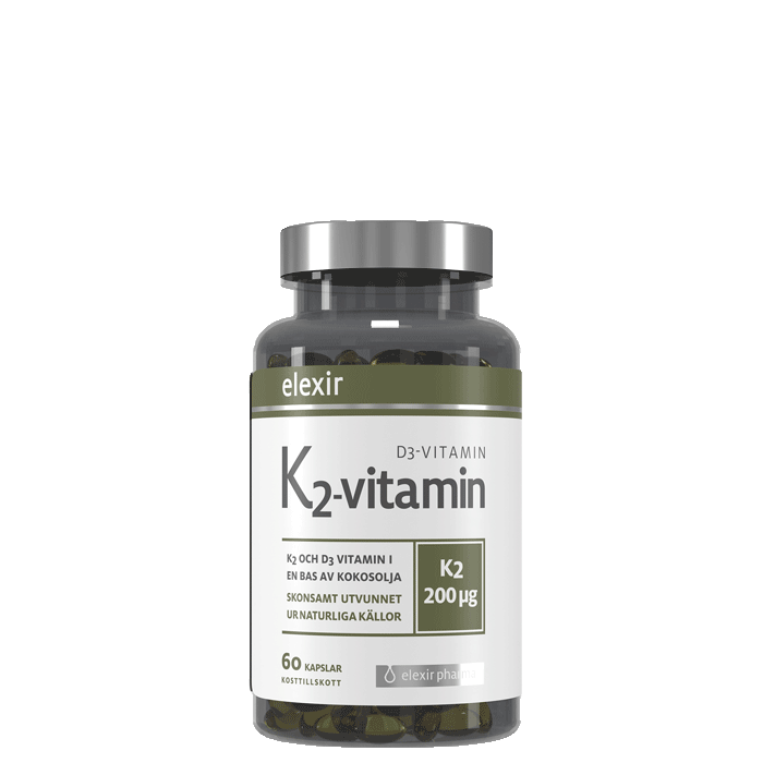 Vitamin K2+D3 200 mcg 60 kapslar