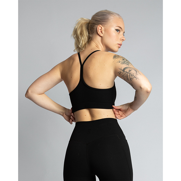 Studio Light Sports Bra, Matte Black