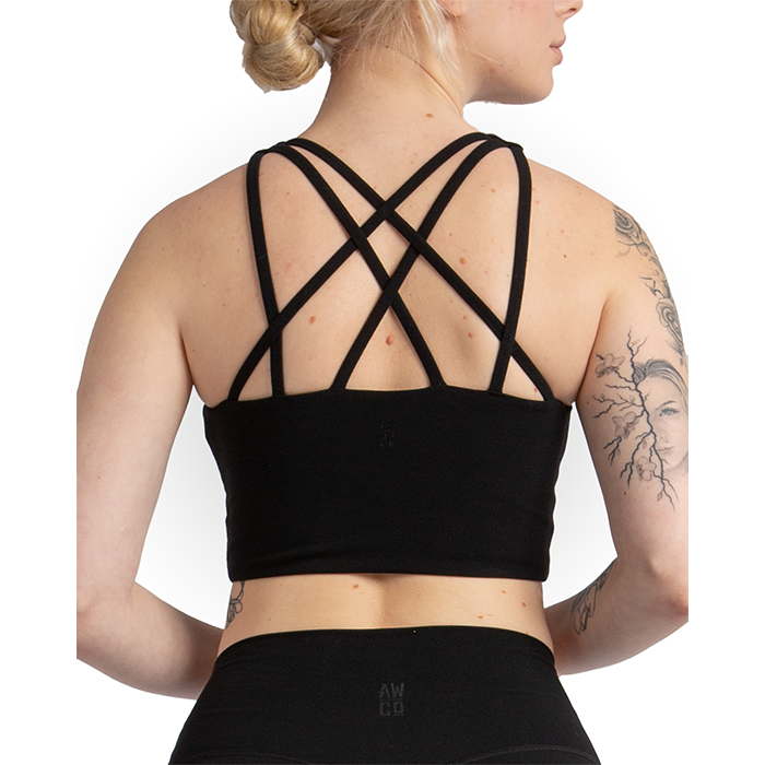 Studio Sports Bra, Matte Black