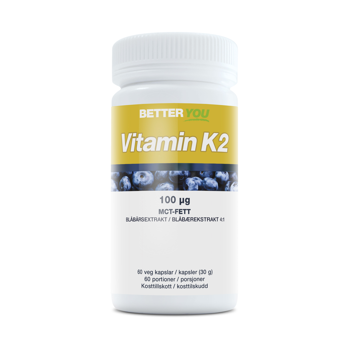 Vitamin K2 100 &micro;g 60 kapslar