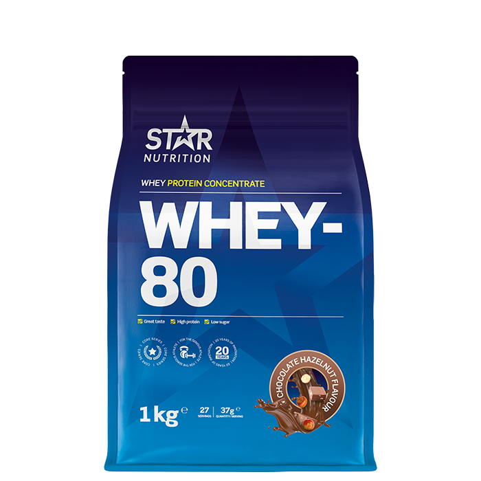 Whey-80 Vassleprotein 1 kg