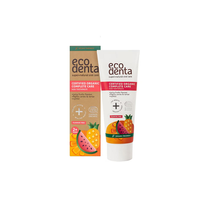 Organic Juicy Fruit Barntandkräm 75 ml