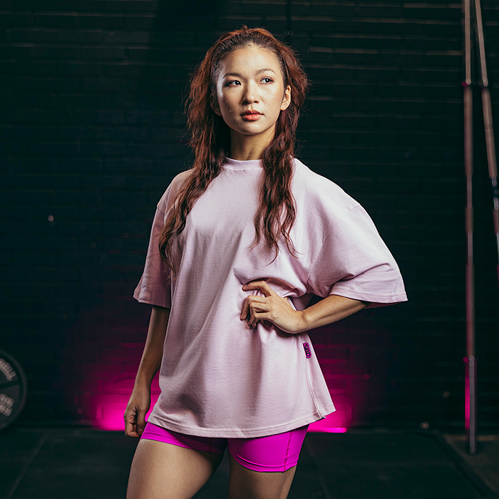 Nova Oversized T‑shirt Unisex Ljusrosa