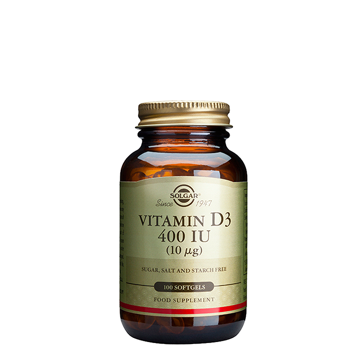 Vitamin D3, 400 IU, 100 kapslar