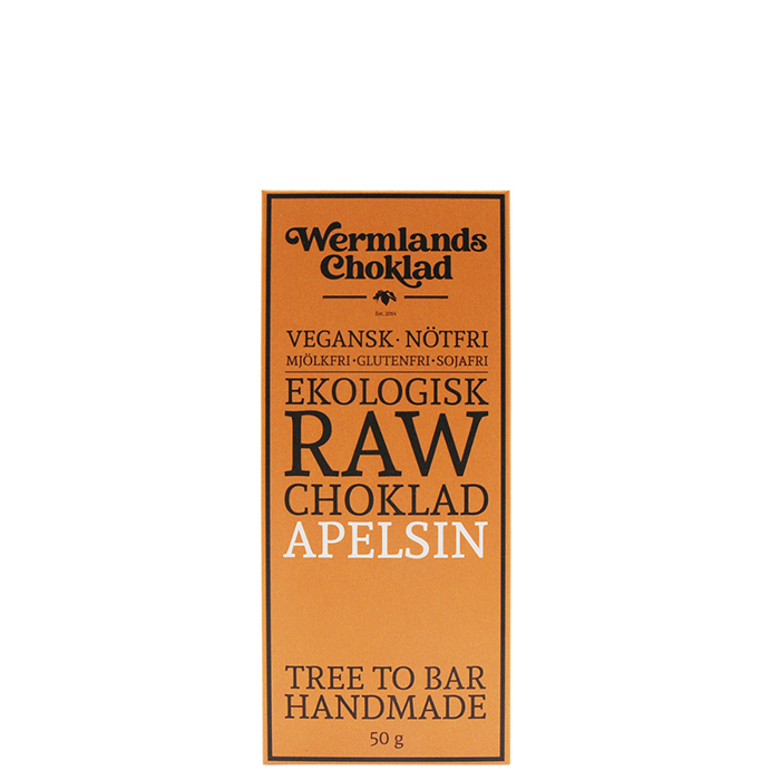 Raw Ekologisk Choklad Apelsin 50 g