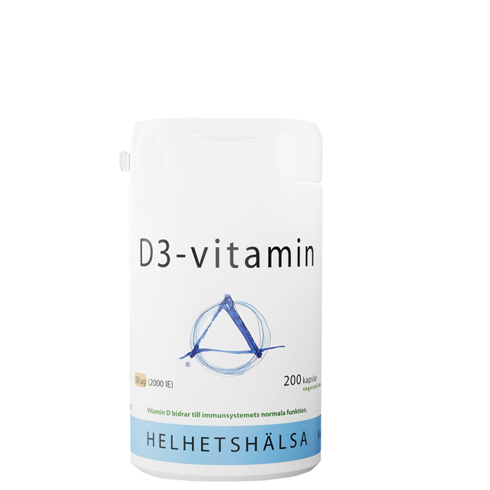D3-vitamin 50 g 2000 IE 200 kapslar