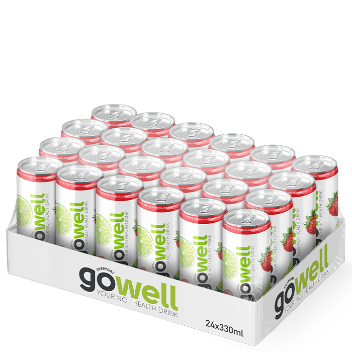 24 x GoWell Funktionsdryck Flak 33 cl