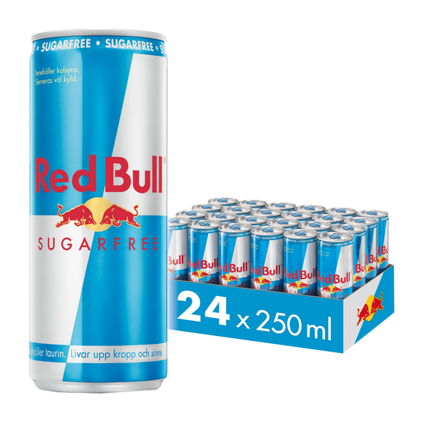 24 st Red Bull Energidryck Flak Sockerfri 250 ml