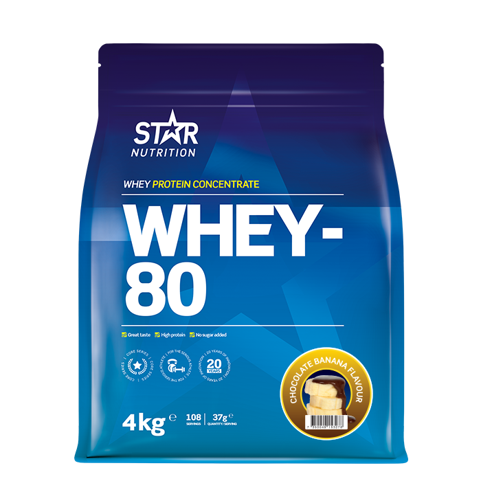 Whey-80 Vassleprotein 4 kg