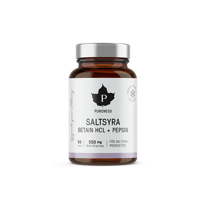 Saltsyra Betain HCL + Pepsin 60 kapslar
