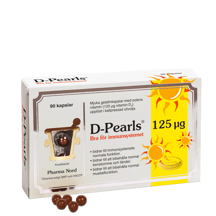D-Pearls 125 g 5000 IE)90 kapslar