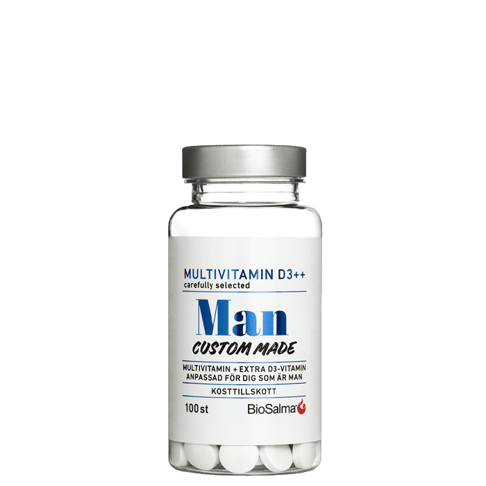 Multivitamin Man D-vitamin++ 100 tabletter