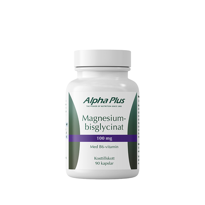 Magnesiumbisglycinat 100mg 90 kapslar