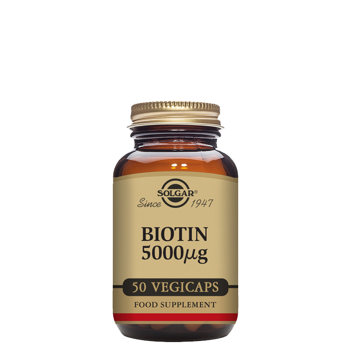 Biotin 5000 mcg, 50 kapslar
