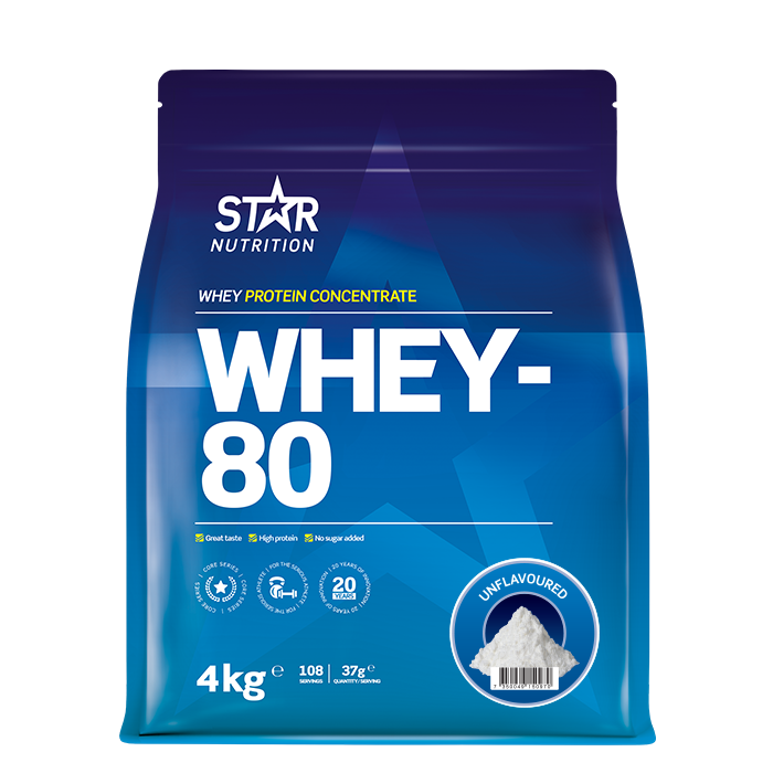 Whey-80 Vassleprotein 4 kg