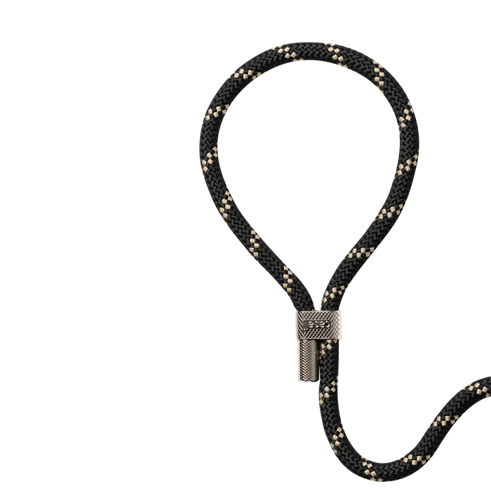 Casall Braided Yoga Carry Strap, Black/Beige