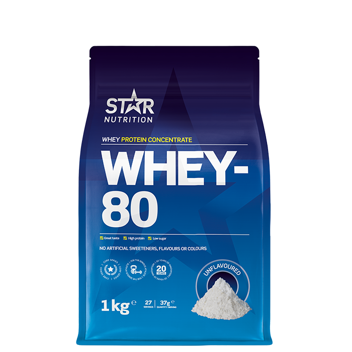 Whey-80 Vassleprotein 1 kg