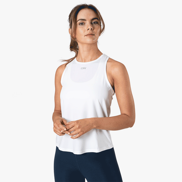 Bild av High Neck Tank Top, White