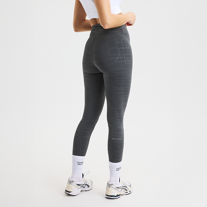 Logo Effect Emboss Tights Gr&aring;
