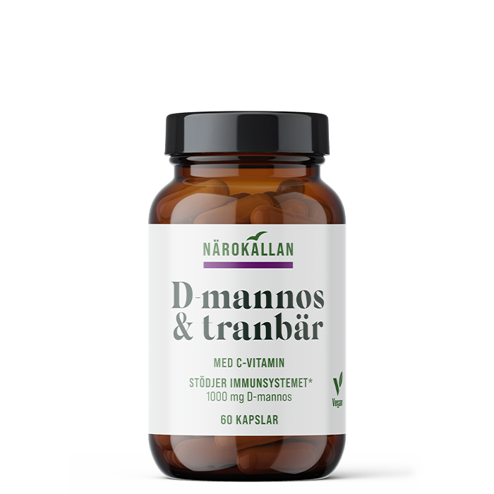 D-Mannos + Tranb&auml;r 60 kapslar