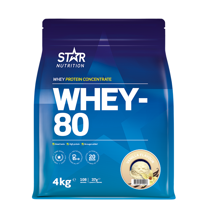 Whey-80 Vassleprotein 4 kg
