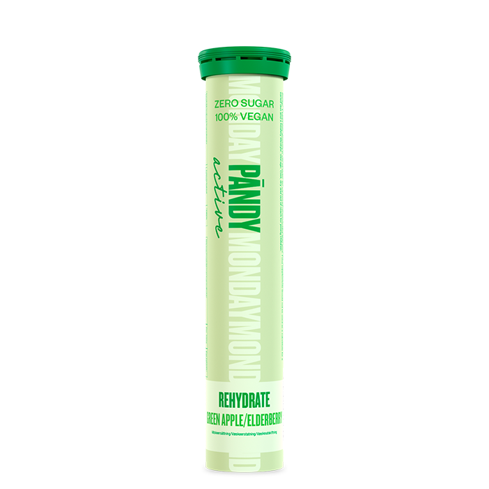 Pändy Rehydrate Effervescent, 20 tablets, Green Apple/Elderberry