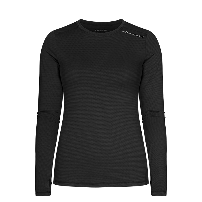 Jacquard Long Sleeve, Black